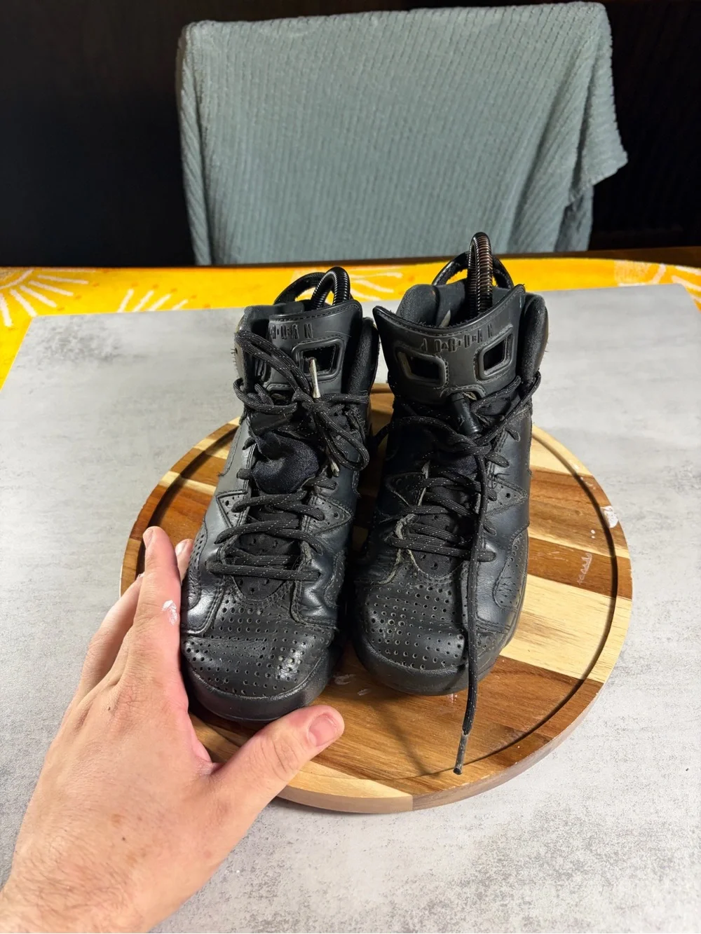 Nike Air Jordan 6 Retro GS Black Cat Shoes Sneaker GS Youth 5 Women's 6.5